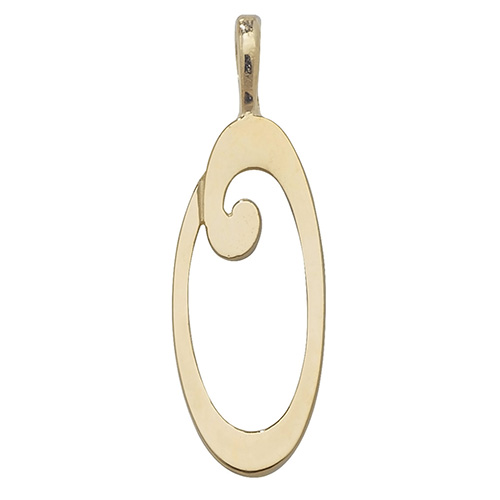 Initial O Pendant