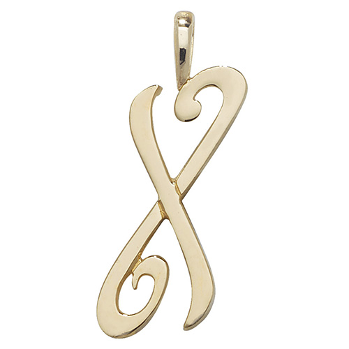 Initial X Pendant