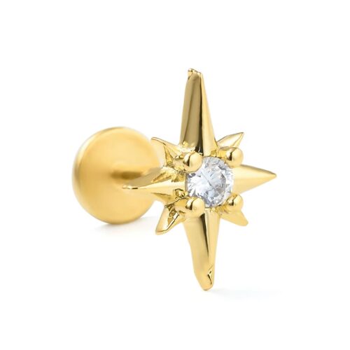 Star Labret Flatback