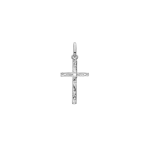 Silver Engraved Cross Pendant