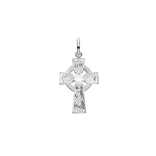 Silver Engraved Cross Pendant