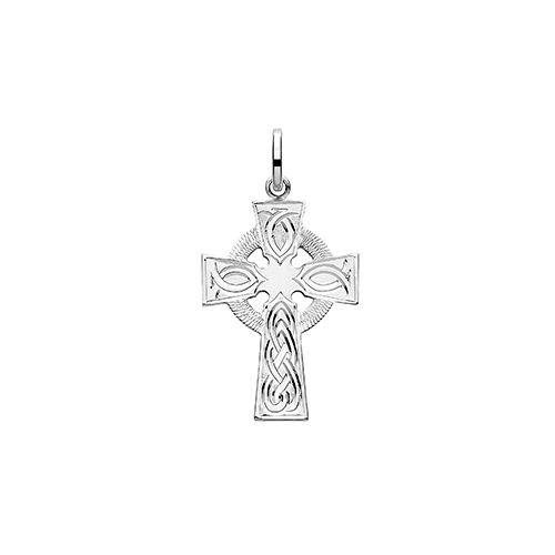Silver Engraved Cross Pendant