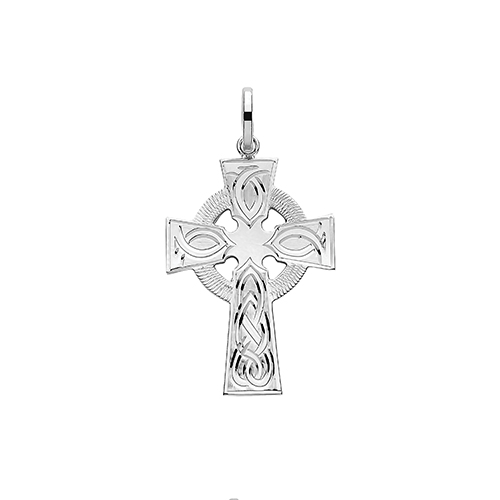Silver Engraved Cross Pendant