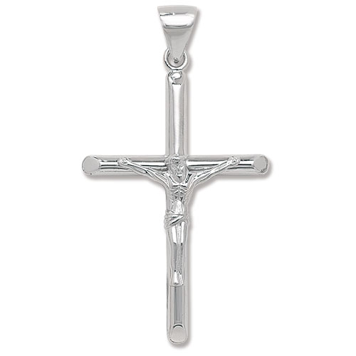 925 Sterling Silver Crucifix Cross Pendant 57mm x 36mm 10.20g