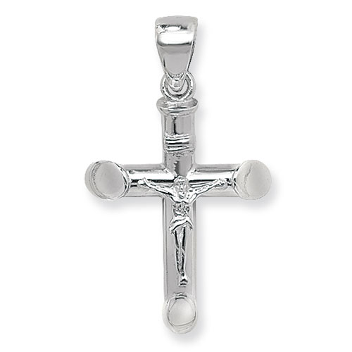 Silver Crucifix Cross Pendant