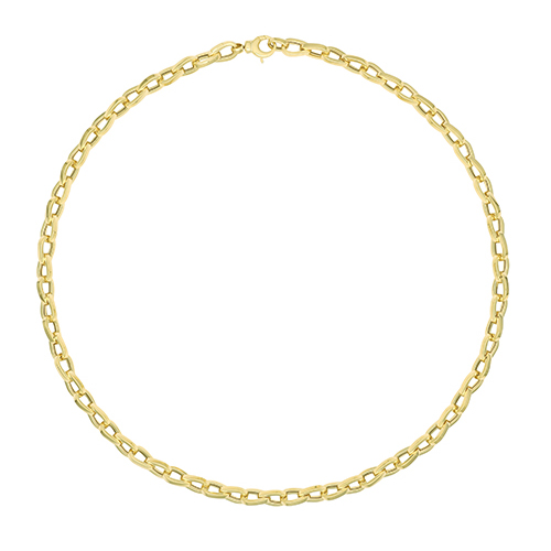 9ct Yellow Gold Ladies 18" Fancy Necklet