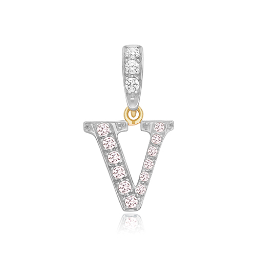 Initial V Pendant