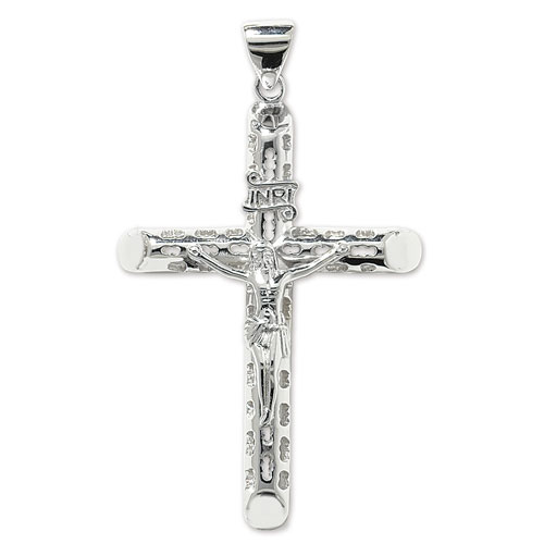 Silver Crucifix Cross Pendant