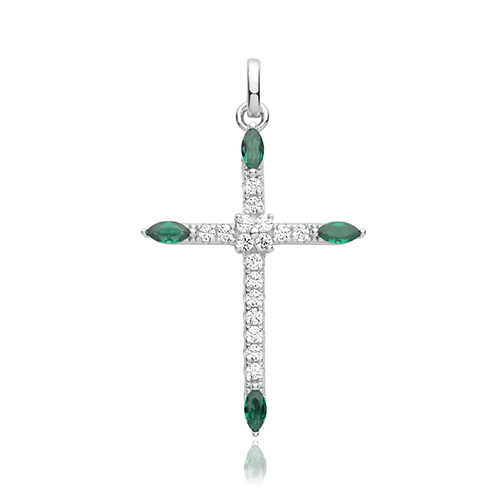 CZ Cross Pendant