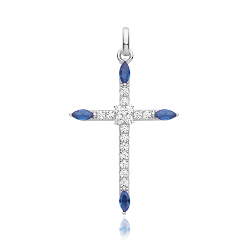 CZ Cross Pendant