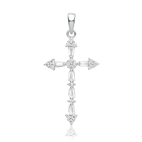 CZ Cross Pendant