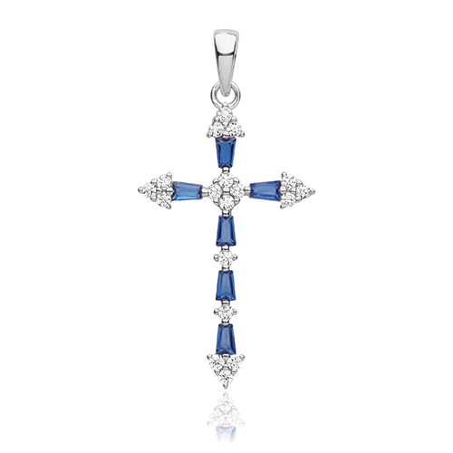 CZ Cross Pendant