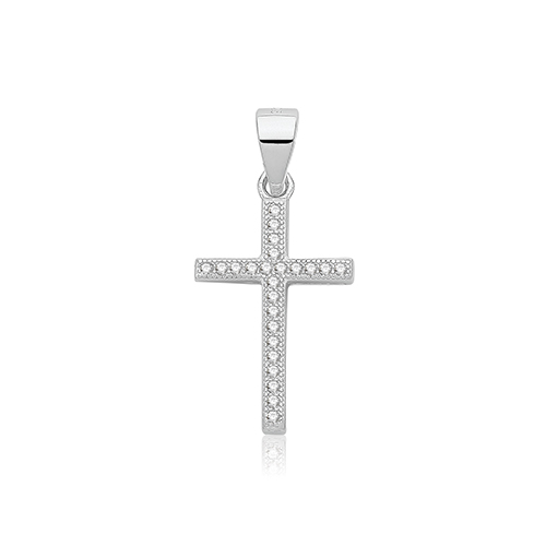 CZ Cross Pendant