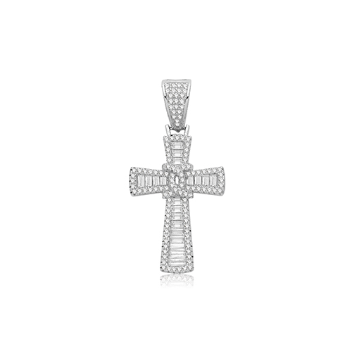CZ Cross Pendant