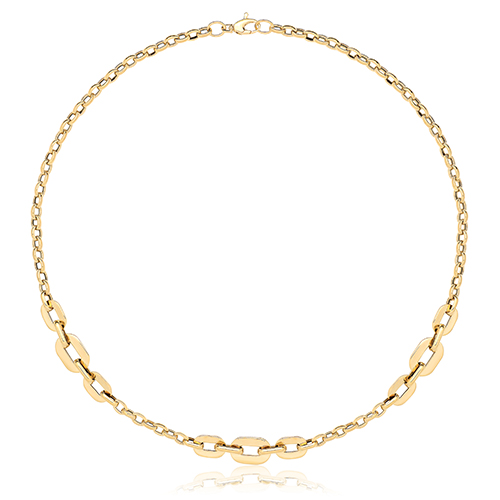 Gold Hollow Necklet
