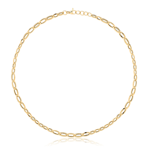 9ct Yellow Gold Hollow Necklet Necklace 7.80g