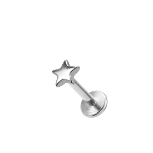 Plain Star Labret Flatback