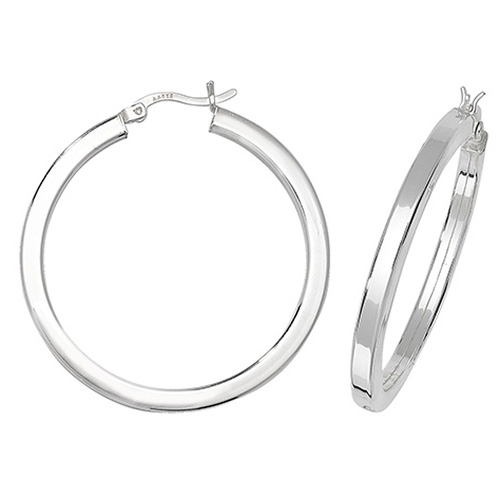 Plain Hoop Earrings
