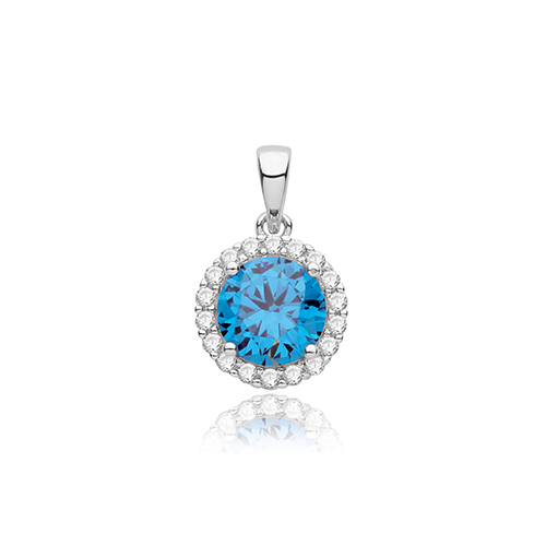 CZ Round Pendant