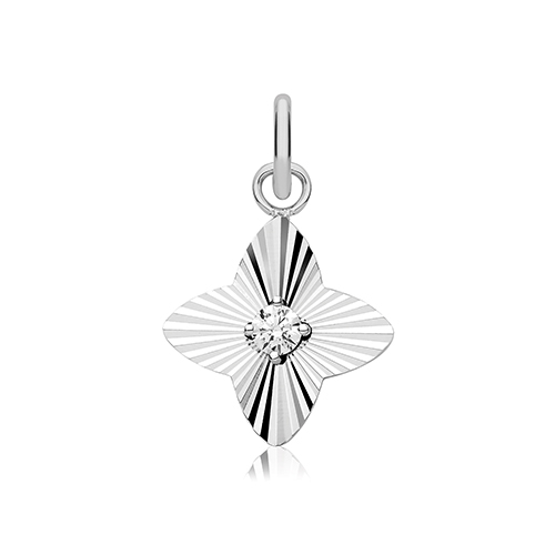 CZ Diamond Cut Pendant