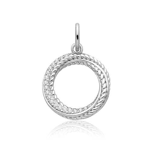 Multi Twist Circle Pendant