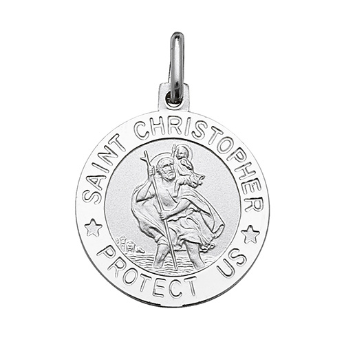 St Christopher Round Pendant