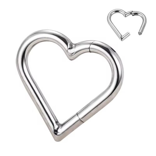 Silver Heart Seamless Clicker