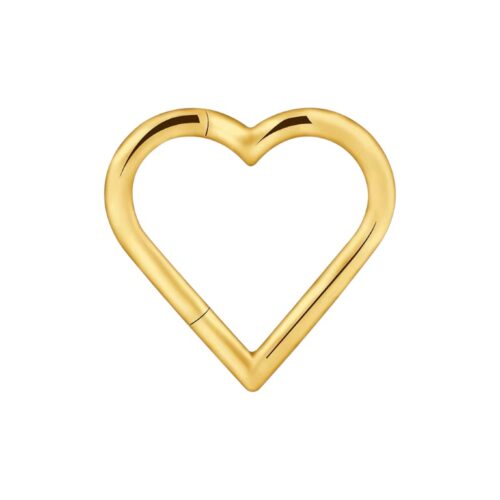 Gold Plain Heart Seamless Clicker