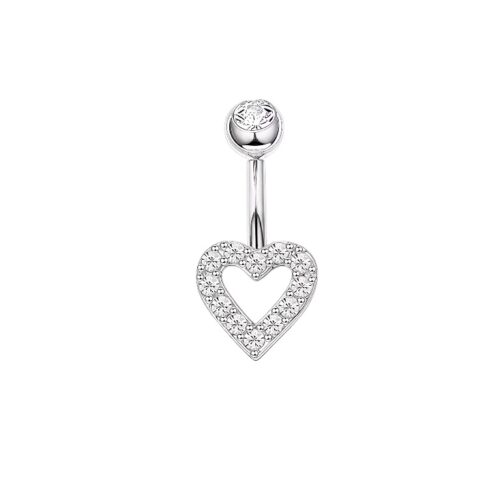Heart Charm Belly Bar