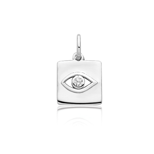 CZ Evil Eye Pendant