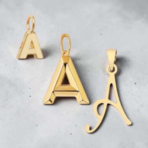 9ct Gold Initial Pendant
