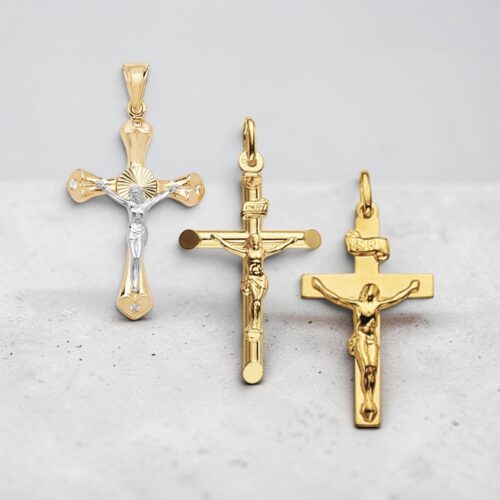 9ct Gold Crucifix Pendant