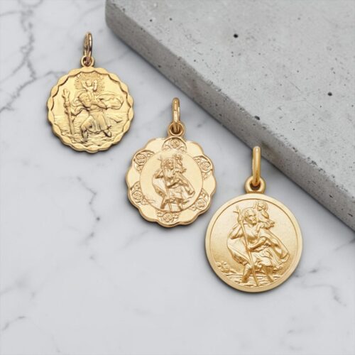 9ct Gold St Christophers Pendant