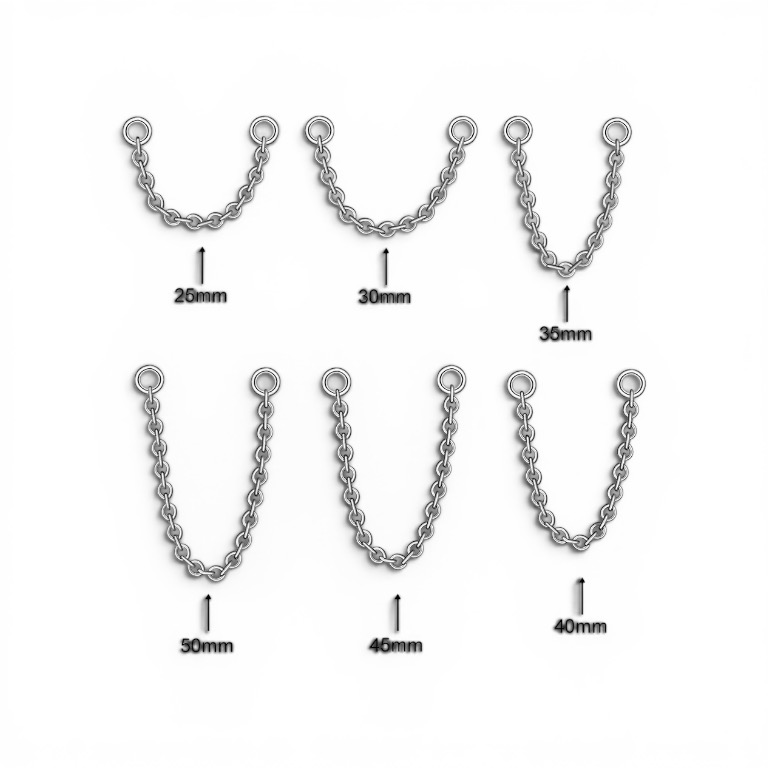 Silver Chain For Earrings