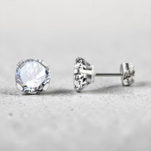 Round Cubic Zirconia Earring