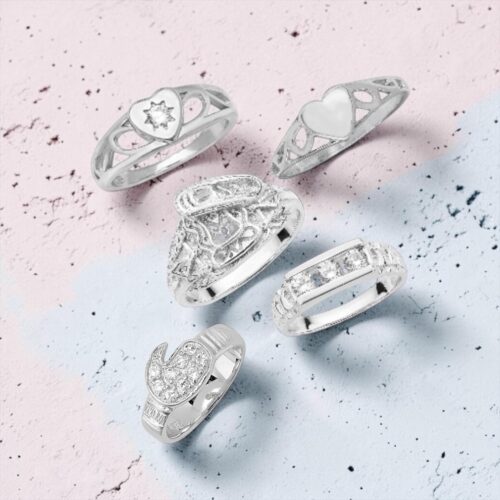 925 Sterling Silver Babies' And Maidens' Ring