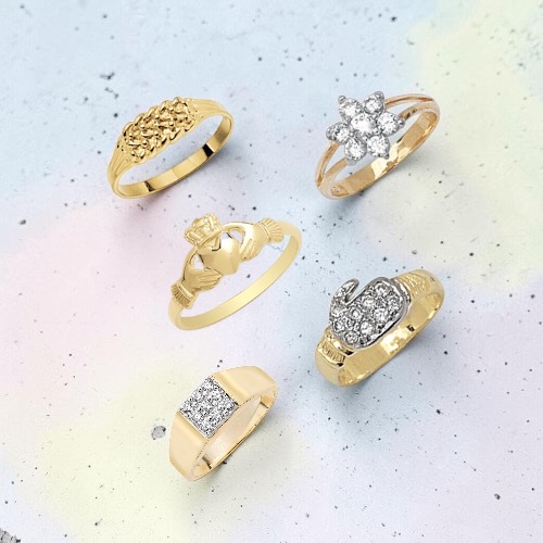 9ct Gold Babies' And Maidens' Ring