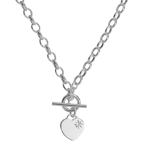 T-Bar CZ Necklace