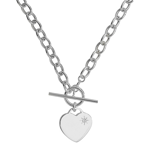 T-Bar CZ Necklace