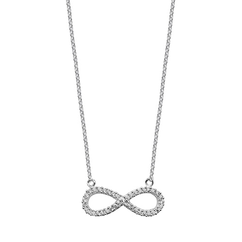 Infinity Pendant On Chain Necklace