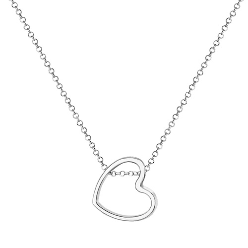 Heart Pendant On Chain Necklace
