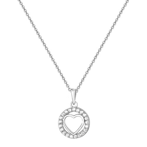 Heart Pendant On Chain Necklace
