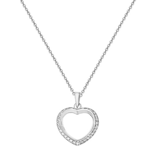Heart Pendant On Chain Necklace