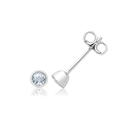 Solitaire Stud Earrings