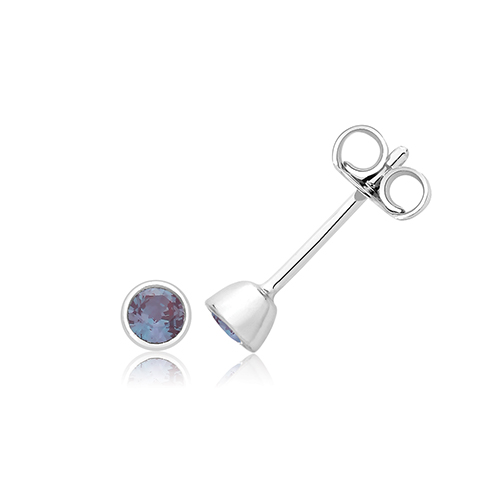 Solitaire Stud Earrings