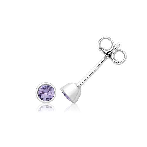 Solitaire Stud Earrings