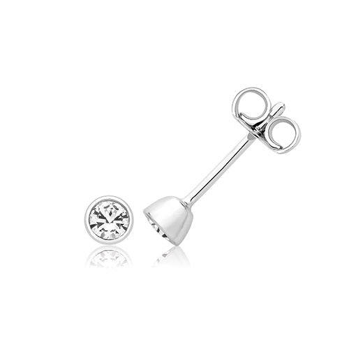 Solitaire Stud Earrings