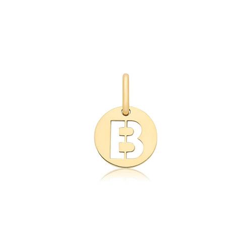 Cut Out Initial B Pendant