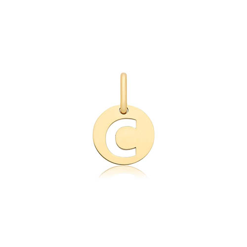 Cut Out Initial C Pendant