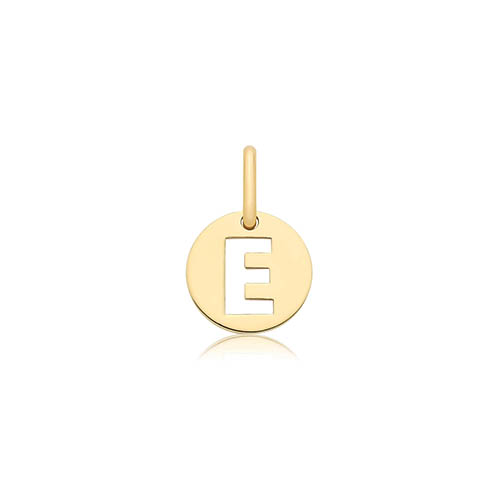 Cut Out Initial E Pendant